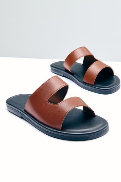 MILES Mens Sandal Brown