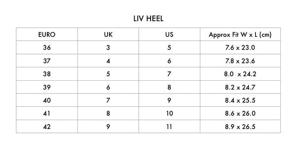 LIV Heel Teal & Black