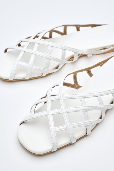 EVA Sandal White Croc