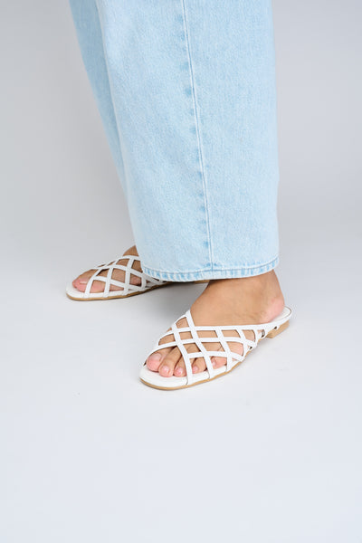 EVA Sandal White Croc