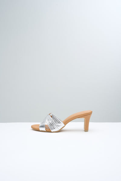 LIV Heel Silver & Nude