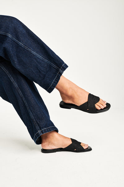 DEMMI Sandal Shimmer Black