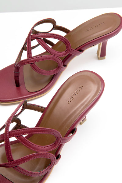 FERN Heel in Burgundy