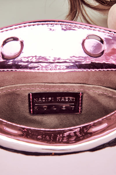 MINI LOREN Bag Metallic Pink